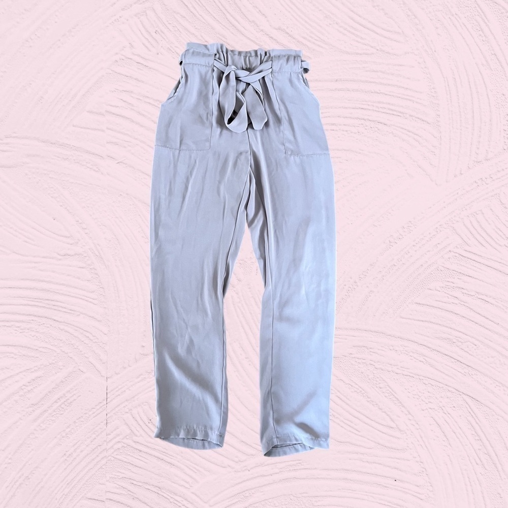 ZAFUL Belted Beige Lightweight Pants Size 6